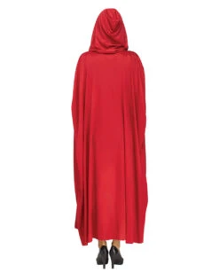 Roter Kapuzen Umhang Unisex -Halloween Kostüm Geschäft roter kapuzen umhang roter umhang mit kapuze red hooded cape 39578 03
