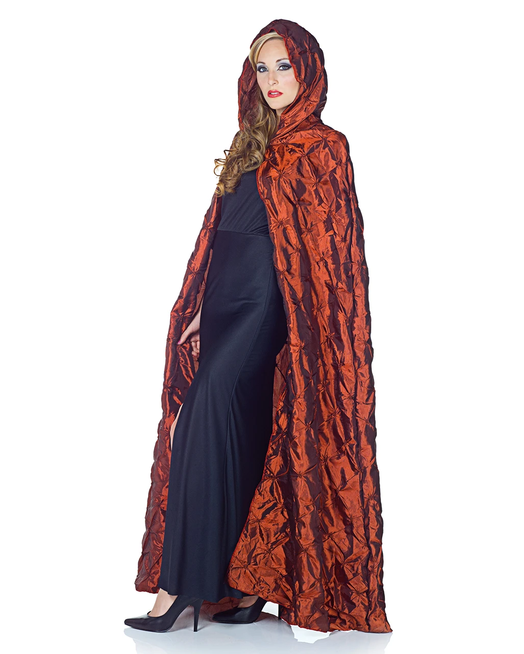 Roter Pintuck Umhang 1 Roter Pintuck Umhang