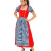 Rotes Alpen Dirndl Mit Schürze