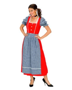 Rotes Alpen Dirndl Mit Schürze