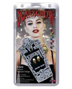 Scarecrow Vampirzähne Metallic Gold