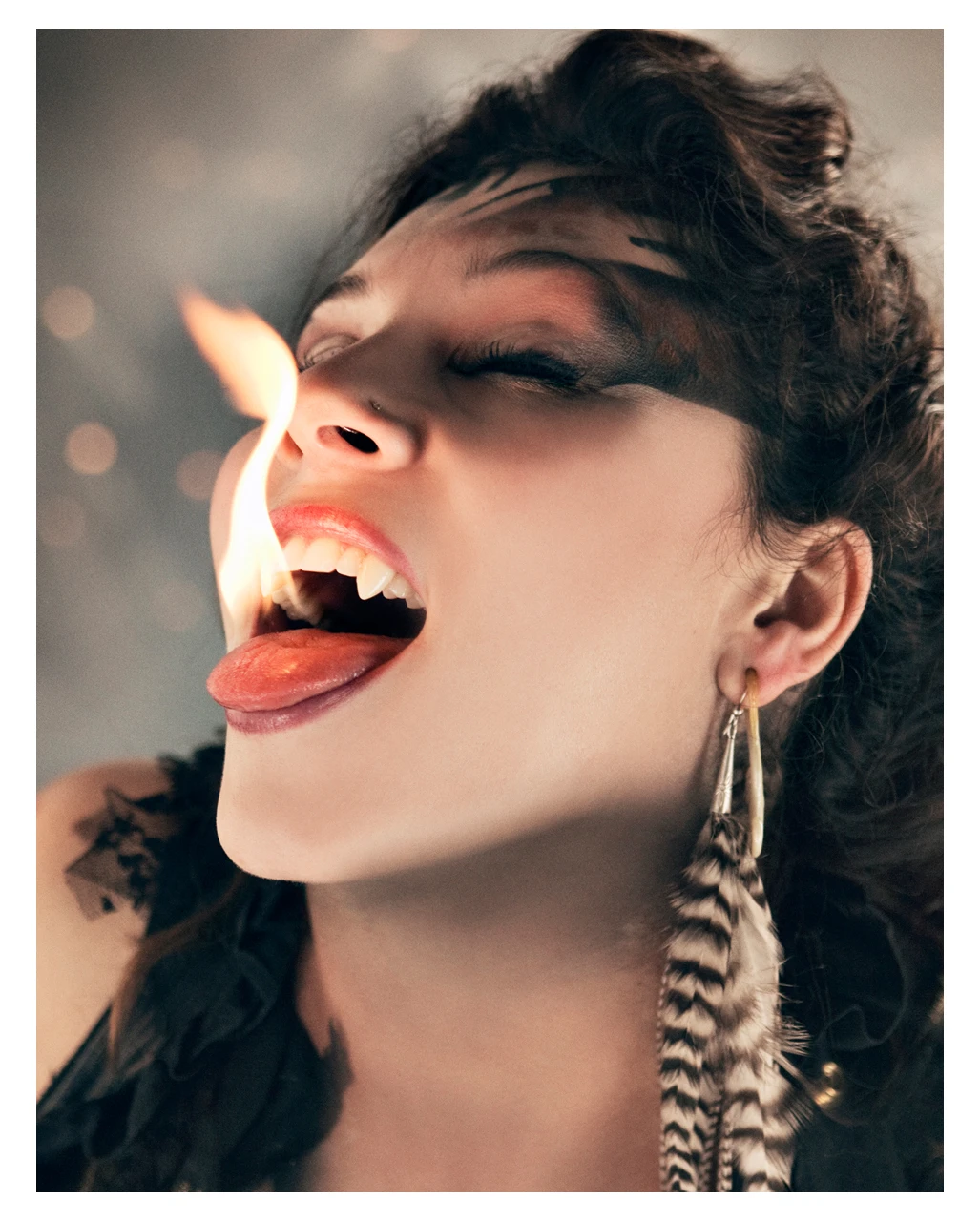 Scarecrow Lady Fangs Vampir Eckzähne 4 Scarecrow Lady Fangs Vampir Eckzähne – Bild 4