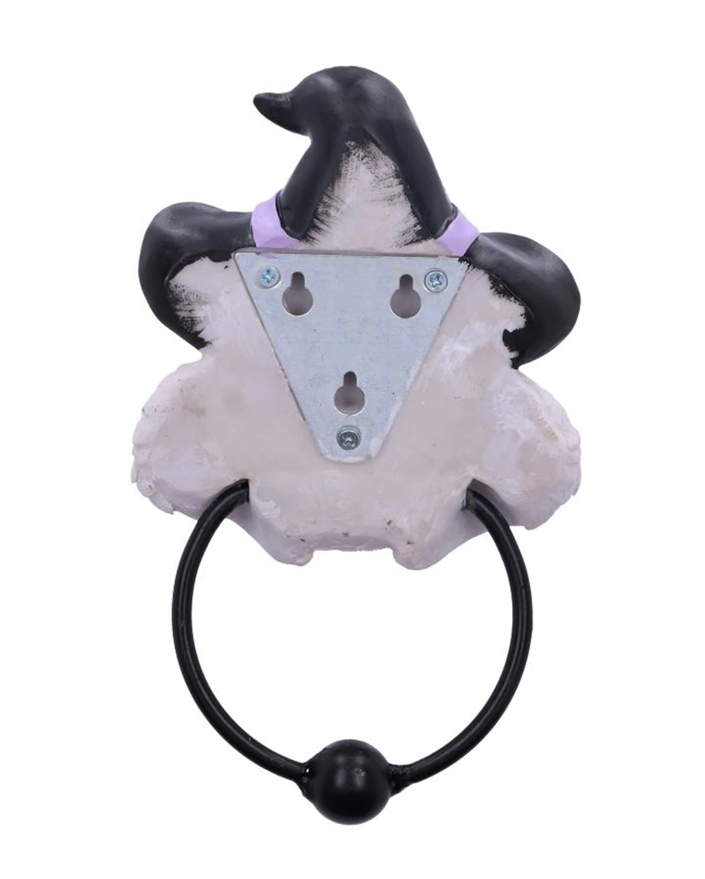 Schneeeule Mit Hexenhut Türklopfer 21cm 3 Schneeeule Mit Hexenhut Türklopfer 21cm – Bild 3