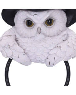 Schneeeule Mit Hexenhut Türklopfer 21cm 12 Schneeeule Mit Hexenhut Türklopfer 21cm -Halloween Kostüm Geschäft schneeeule mit hexenhut tuerklopfer schneeeule dekofigur snow owl door knocker hexen deko 54254 06