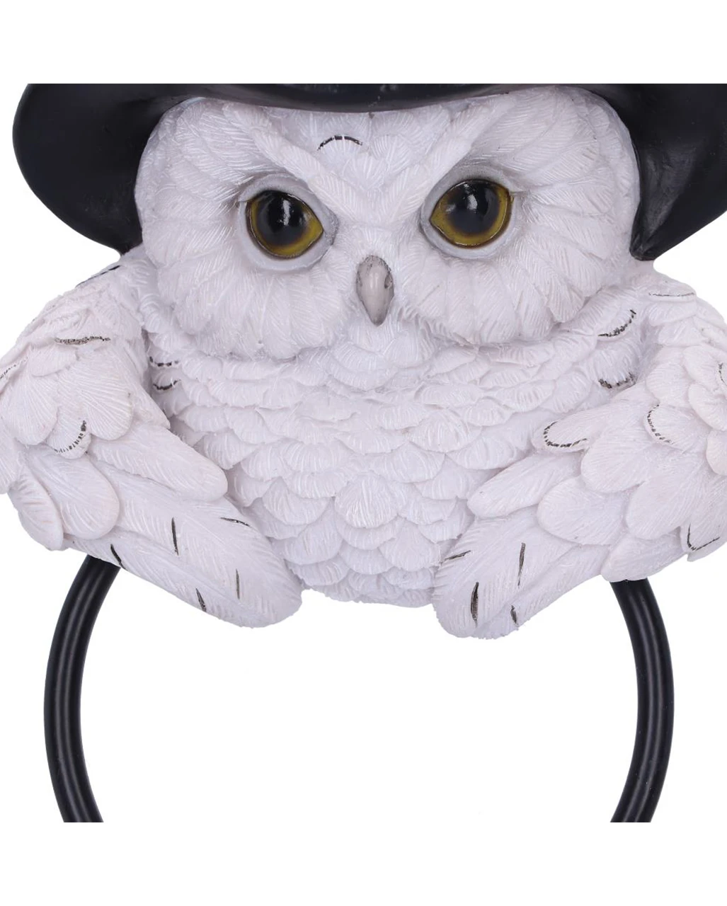 Schneeeule Mit Hexenhut Türklopfer 21cm 6 Schneeeule Mit Hexenhut Türklopfer 21cm – Bild 6