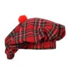 Schotten Mütze Rot Kariert