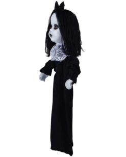 Schwarze Horror Puppe Mit Licht 75cm -Halloween Kostüm Geschäft schwarze horror puppe mit licht black horror doll with light halloween haenge deko 53369 2