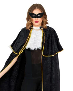 Venezianische Augenmaske Schwarz -Halloween Kostüm Geschäft schwarze venezianische augenmaske black venetian mask schwarze papillion maske 15912 02