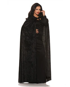 Schwarzer Samt Umhang