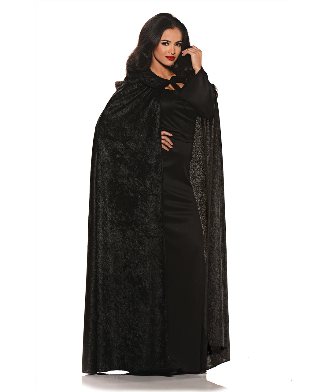 Schwarzer Samt Umhang 1 Schwarzer Samt Umhang