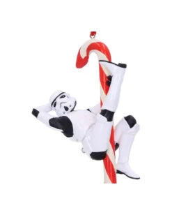 Star Wars Stormtrooper Mit Candy Cane Weihnachtskugel -Halloween Kostüm Geschäft star wars stormtrooper mit candy cane weihnachtskugel star wars hanging ornament and merchandise 521972