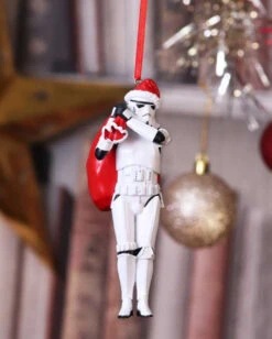 Star Wars Stormtrooper Mit Nikolaussack Weihnachtskugel -Halloween Kostüm Geschäft star wars stormtrooper mit nikolaussack weihnachtskugel geeky and nerdy christmas hanging ornaments geschenkartikel und deko 52407 5