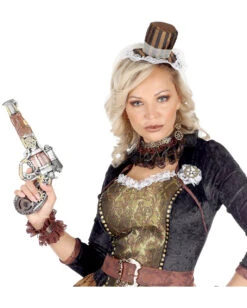 Steampunk Pistole Aus Schaumlatex -Halloween Kostüm Geschäft steampunk pistole aus schaumlatex steampunk pistole spielzeugwaffe steampunk kostuemzubehoer 36844 03