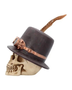 Steampunk Totenschädel Mit Zylinder -Halloween Kostüm Geschäft steampunk totenschaedel mit zylinder steampunk skull with top hat 50294 04