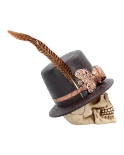Steampunk Totenschädel Mit Zylinder -Halloween Kostüm Geschäft steampunk totenschaedel mit zylinder steampunk skull with top hat 50294 07