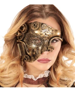 Steampunk Phantom Maske 6 Steampunk Phantom Maske -Halloween Kostüm Geschäft steampunk phantom maske steampunk maske steampunk mask 25136 02