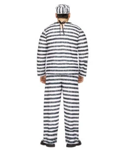 Sträfling Kostüm Jailbird XL -Halloween Kostüm Geschäft straeflingskostuem haeftlingskostuem gefangenen kostuem jailbird costuem halloween costumes bild2