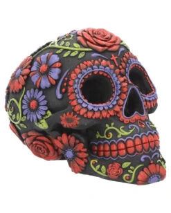 Sugar Skull Mit Blüten Ornament