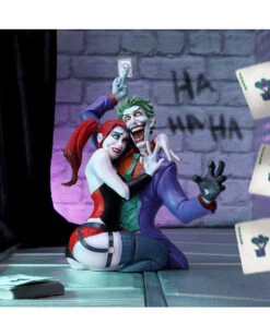 The Joker & Harley Quinn Büste 37.5cm -Halloween Kostüm Geschäft the joker and harley quinn bueste the joker and harley quinn bust dc comic figur 53675 07