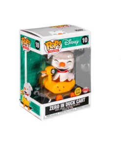 NBC - Zero In Duck Cart Glow Funko POP! Figur -Halloween Kostüm Geschäft the nightmare before christmas zero in duck cart glow in the dark funko pop figur zero fanartikel jack skellington fanartikel 57275 1