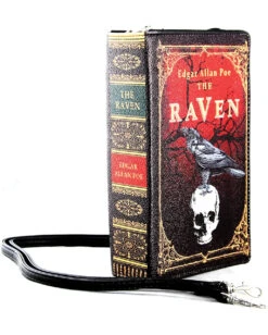 The Raven Vintage Buch Handtasche -Halloween Kostüm Geschäft the raven vintage buch clutch halloween kostuem zubehoer gothic accessoires handtasche 54519 2
