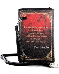 The Raven Vintage Buch Handtasche -Halloween Kostüm Geschäft the raven vintage buch clutch halloween kostuem zubehoer gothic accessoires handtasche 54519 4