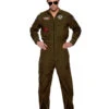 Navy Top Gun Jet Pilot Herren Kostümanzug