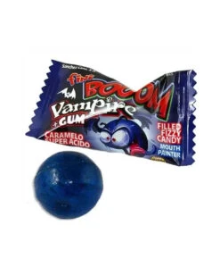 Vampire Bonbons Mit Kaugummi 80g -Halloween Kostüm Geschäft vampire bonbons mit kaugummi vampire candys with gum halloween suessigkeiten trick or treat suesswaren 51572 02
