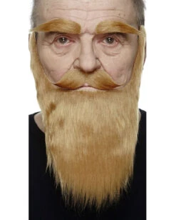 Vollbart Mit Schnauzer Und Augenbrauen Rotblond