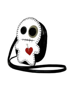 Voodoo Puppe Umhängetasche Vinyl -Halloween Kostüm Geschäft voodoo puppe umhaengetasche vinyl halloween handtasche voodoo doll bag 37578 2