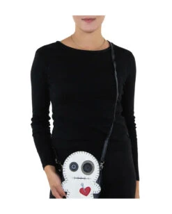 Voodoo Puppe Umhängetasche Vinyl -Halloween Kostüm Geschäft voodoo puppe umhaengetasche vinyl halloween handtasche voodoo doll bag 37578 3