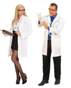 Weißer Arzt Kittel Unisex