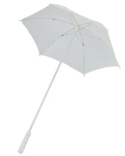 Weißer Sonnenschirm