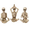 Yoga Skelett Figuren 3er Set 8cm