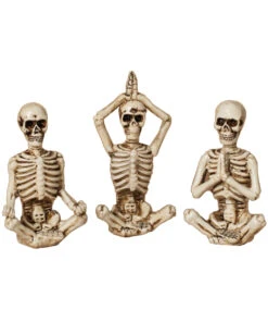 Yoga Skelett Figuren 3er Set 8cm