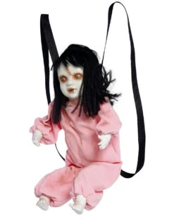 Zappelnde Zombie Puppe Zum Umschnallen 57cm -Halloween Kostüm Geschäft zappelnde zombie puppe zum umschnallen fidgeting zombie strap on doll halloween animatronic rucksack 53370 3