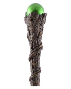 Zauberstab Arboris Mit Grüner Kugel -Halloween Kostüm Geschäft zauberstab arboris mit gruener kugel magic wand with green orb kostuemzubehoer 38922 03
